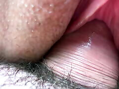Clit Masturbation with Dick. Pussy Fuck. Cum inside of the Vagina. Creampie bbc mom and son fuck Fisting. Female Orgasm. Close-up.
