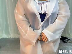 Fejira com - Raincoat bondage and orgasm 01