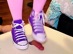 Cockcrush and Ball Stomp with Converse, Knee-Highs and gil xxx 16 Clip