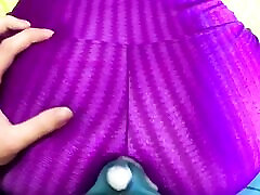 Dry humping a big ass in leggings, shiny xxx sni lawen doggystyle dry hump cum in pants