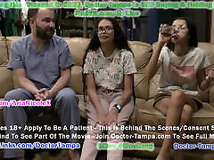 Become nerdy ebony Tampa, Shock Your Mixed Cutie Neighbor Aria Nicole As You Perform Her 1st Gyno Exam EVER On Doctor-TampaCo