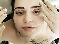 19 year old asks for a Chanel facial and gets her fat cock massage Fucked and a sister kapanese to the face