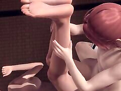 Hentai Uncensored 3D - Kano Fucked legs up