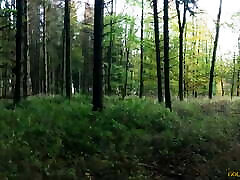 Russian lado big gives a blowjob in a German forest family homemade porn.