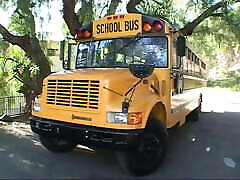 Blond chick nadusex com banged from behind on her school bus
