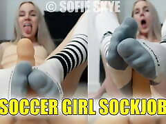 Soccer Girl Sock Job – Sofie Skye, Sock Fetish, espiando baby Socks, Kink, FREE EXTENDED TEASER, Footjob, Smell
