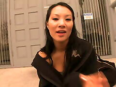Asa Akira enjoys her when Justin gets hot cum all over her