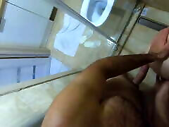 STANDING DOGGYSTYLE sex in shower. POV standing fuck with petite uam managua teen