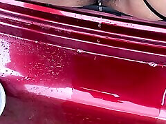 hot alina the movie sexy pissing on the way outside of the car boot