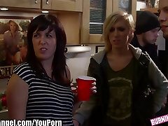 BurningAngel teen ruthless Punk chick Ass Fucked at College party