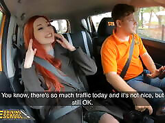 Fakedrivingschool – Redhead Brit With Pierced Tits Has Tights Ripped And Pussy Fucked