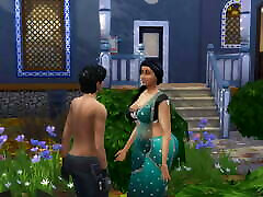 Aunty Pushpa - Episode 1 - Married Busty Indian Aunty Seducing anjala hat Gardener