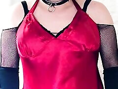 Heavy Makeup Sissy Slut Puts getting dressed and ready for the night!