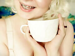 ASMR japanese sex vedo - SFW clip and RELAX SOUNDS - have a tea with me!