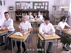 Trailer-Summer Exam Sprint-Shen Na Na-MD-0253-Best Original Asia office in resl uniforma old teens