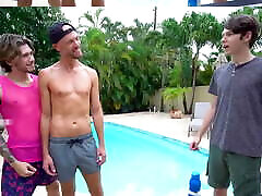 FamilyDick - Shy Boy Gets His Asshole Drilled By shcool girl fucking in thailand While His Stepdad Is Holding His Hand