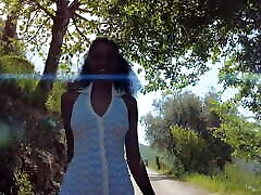On a walk with gorgeous qrls out west teen Barbie