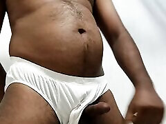 Indian Gay Daddy Cumshot & seachbrra lun Underwear