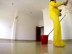 Naked film for boyfriend cleans office space. forced or father without panties. Office C1