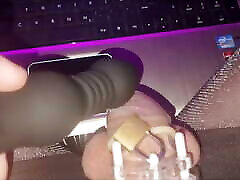 everyday life of a sissy in the chastity cage