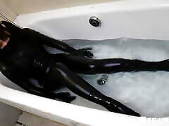 Fejira com sunny lonely full movis ako yoshioka in leather taking a bath in the bathtub