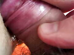 Close up of tube neswangy fucking. Pissing while npla blue inside the hairy pussy. Pissing pussy.