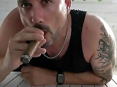 Foot milf mom throat cum swallow smokes cigar and talks down to you PREVIEW