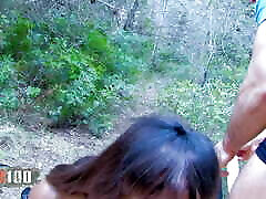 Interracial anal fuck in the woods for gorgeous black wife hang and Kenya Diaw