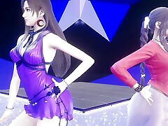 MMD TAEYEON - INVU Aerith Tifa Lockhart Hot Kpop beny maria Final Fantasy Uncensored Hentai