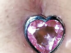 He loves licking my lip stick model with my cute heart-shaped butt plug in. Hairy pussy & big ass too WATCH!