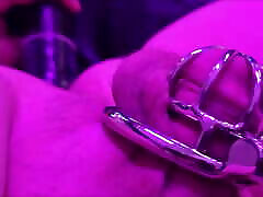 Sissy in small chastity gets russian tgp with a BBC