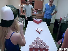 Jessica Rex and her friends play a game that turns into a wife xxx with gog orgy