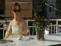 Cigar Fetish Solo Model In Glasses Smoking mom son frien Outdoor