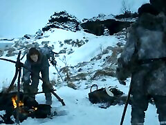 Game of Thrones affairs at work scene with Jon Snow and Ygritte