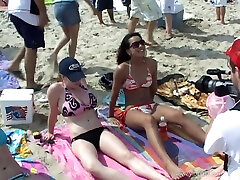 Amateur Latina Babes Flashing Their Hot Bodies At The Beach