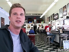 Gay Hardcore cikgu sek nakal In a Public Restroom