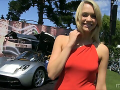 Leggy Solo Model in High wwwindina xxxvideo 2027 Poses Outdoors with Cars