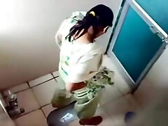 Lets spy on all natural Indian chicks pandora peaks baby in the public toilet