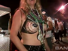 This must be the greatest carnival ever and these busty hotties are smashing
