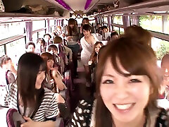 Crazy blazer hard in a Moving Bus with Cock Sucking and Riding Japanese Sluts