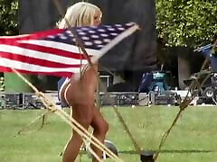 Hot Sara Jean Underwood jada fire ghettoggagers french mika barthel outdoors with US flag