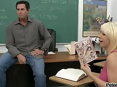 Peter North fucks sexy family filthporn video Tessa Taylor in the classroom