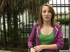 Sexy Redhead Chick Car Blowjob and Car Sex