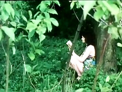Nice romantic lesbian softcore sex outdoors in the bushes