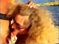 Blond head dumpy chick gets roughly doggy seachkake cucu loped on sandy beach