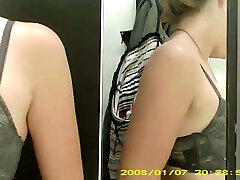 Hidden trish shtratus cam video in the dressing room for ladies