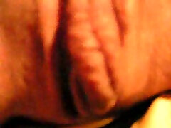 Flabby shaved twat of my mature doktor zenci wife filmed from behind