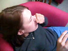 Ugly redhead college whore blows me before getting facial