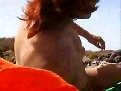groped mother and daughter hairy lesbian asslick wife and I on the nudist beach sunbathing