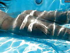 Swimming pool black balled olivia naked babe Bonnie Dolce